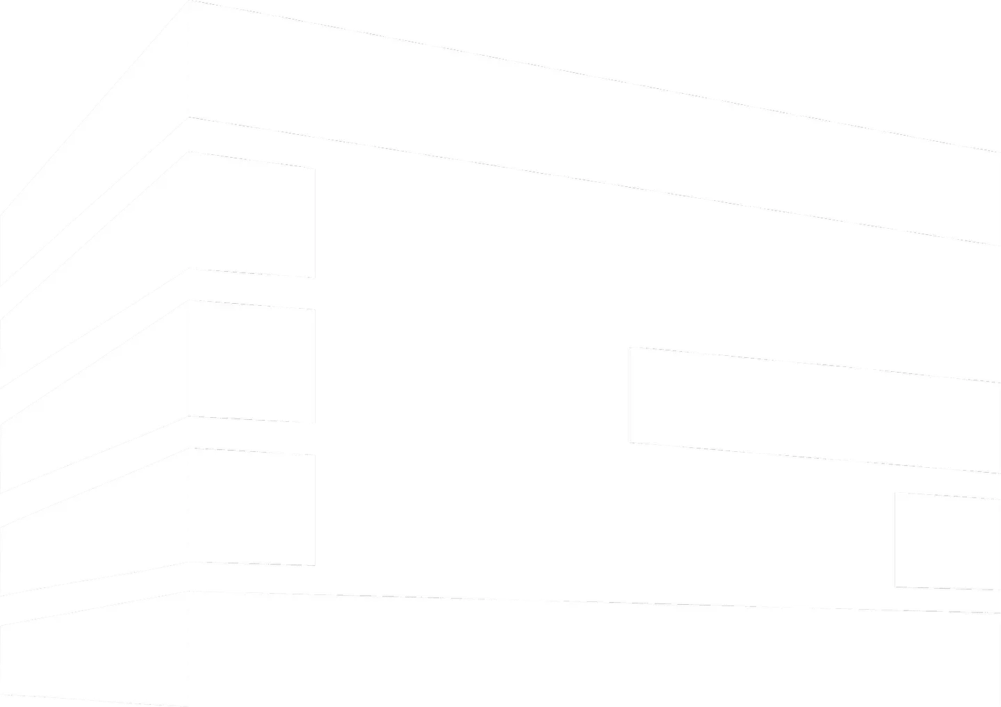 White architectural Garrison Group symbol